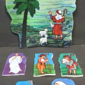 Vintage Betty Lukens Nativity Felt Christmas Story Set Learning Toy